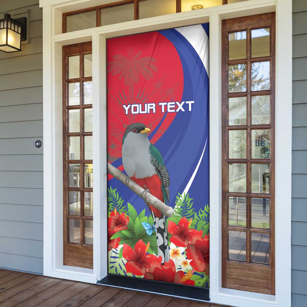 Personalized Afro-Haitians Door Cover Hispaniolan Trogon Sporty Style