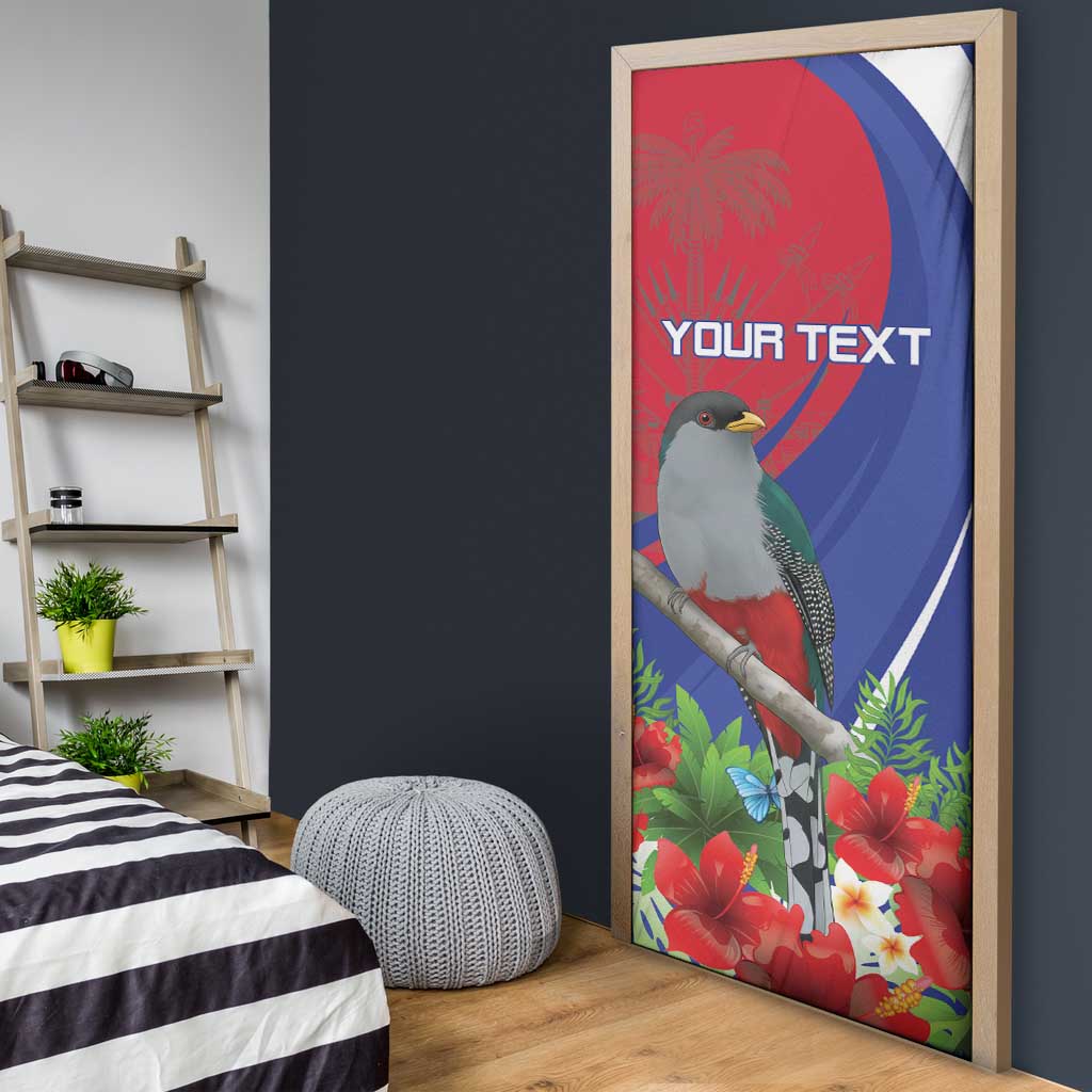 Personalized Afro-Haitians Door Cover Hispaniolan Trogon Sporty Style