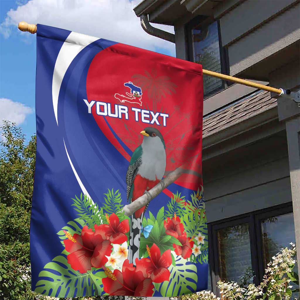 Personalized Afro-Haitians Garden Flag Hispaniolan Trogon Sporty Style - African Pride