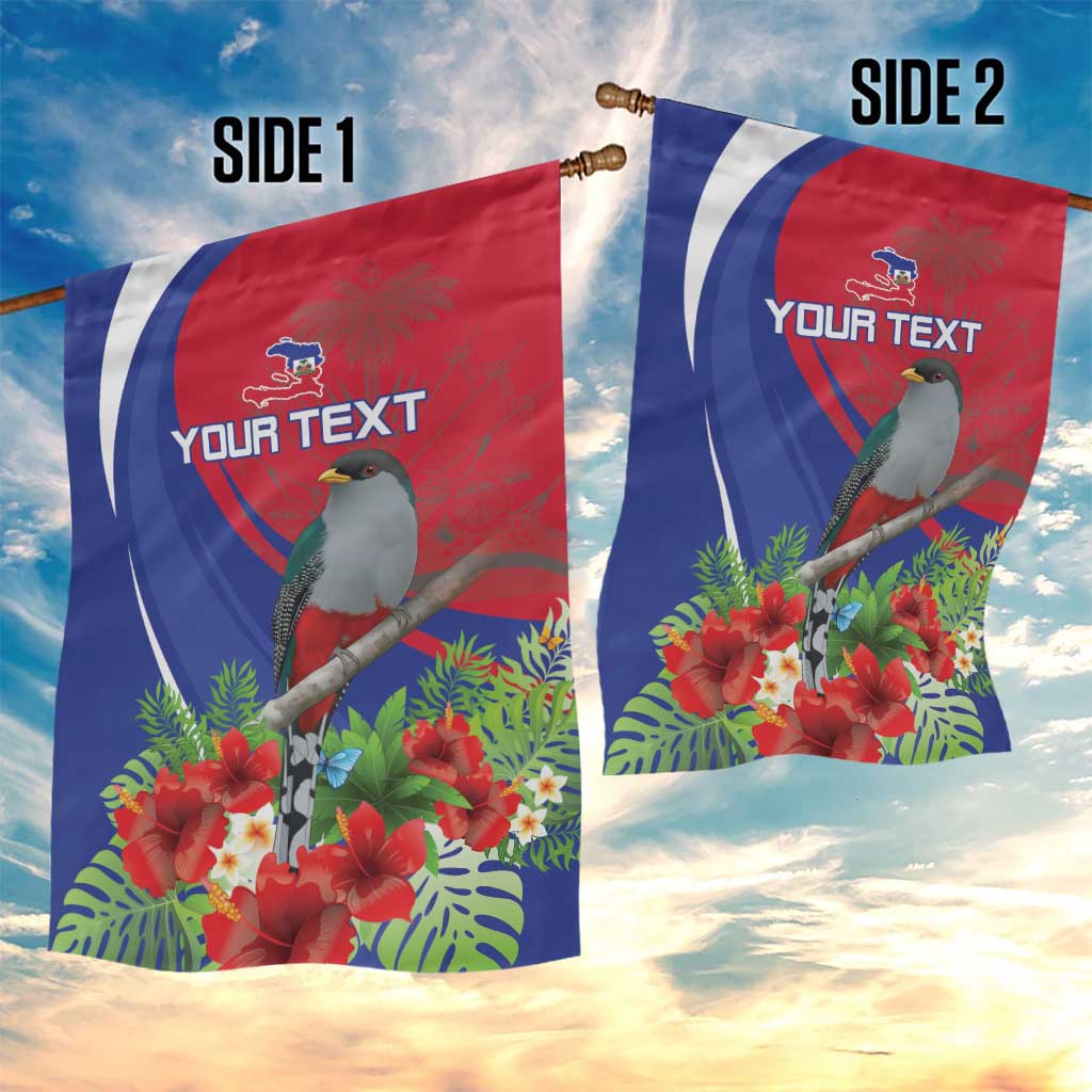Personalized Afro-Haitians Garden Flag Hispaniolan Trogon Sporty Style - African Pride