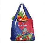 Personalized Afro-Haitians Grocery Bag Hispaniolan Trogon Sporty Style - African Pride