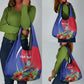 Personalized Afro-Haitians Grocery Bag Hispaniolan Trogon Sporty Style - African Pride