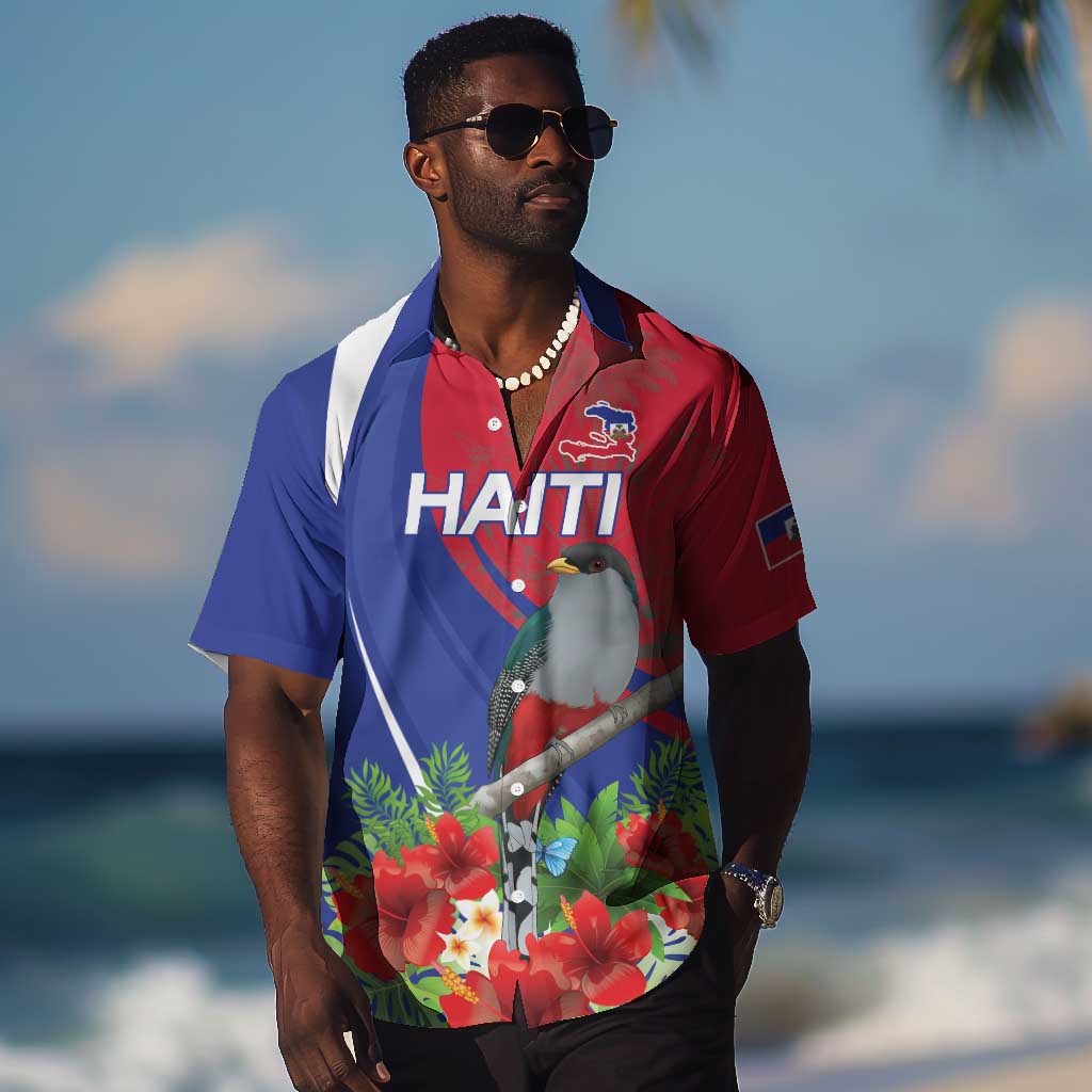 Personalized Afro-Haitians Hawaiian Shirt Hispaniolan Trogon Sporty Style LT18