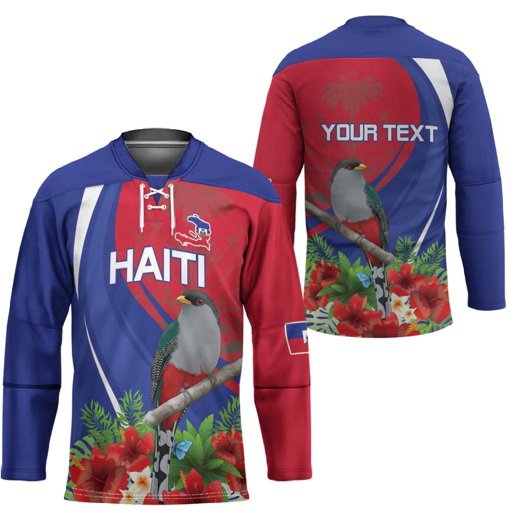 Personalized Afro-Haitians Hockey Jersey Hispaniolan Trogon Sporty Style