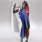 Personalized Afro-Haitians Hooded Blanket Hispaniolan Trogon Sporty Style - African Pride