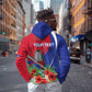 Personalized Afro-Haitians Hoodie Hispaniolan Trogon Sporty Style - African Pride