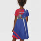 Personalized Afro-Haitians Kid Short Sleeve Dress Hispaniolan Trogon Sporty Style LT18