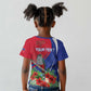 Personalized Afro-Haitians Kid T shirt Hispaniolan Trogon Sporty Style LT18