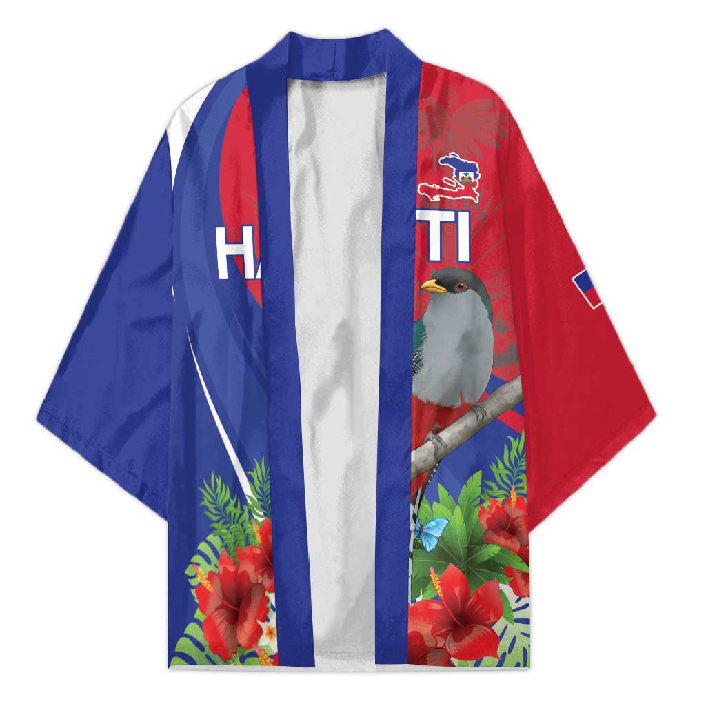 Personalized Afro-Haitians Kimono Hispaniolan Trogon Sporty Style