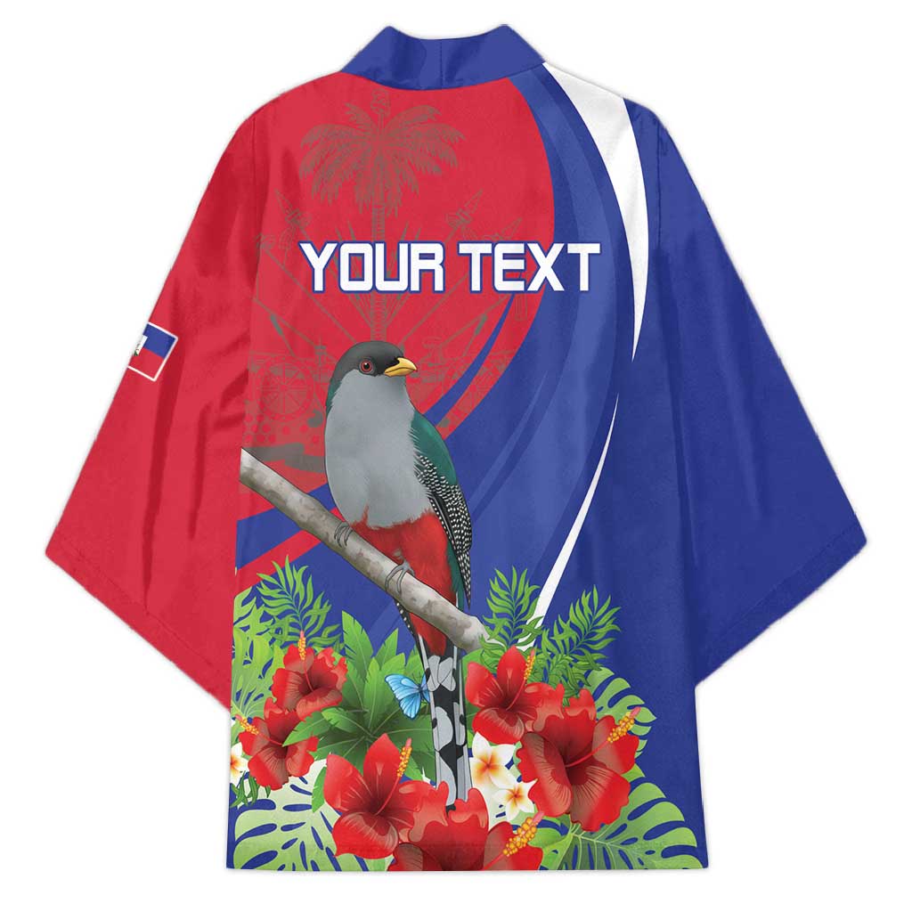 Personalized Afro-Haitians Kimono Hispaniolan Trogon Sporty Style
