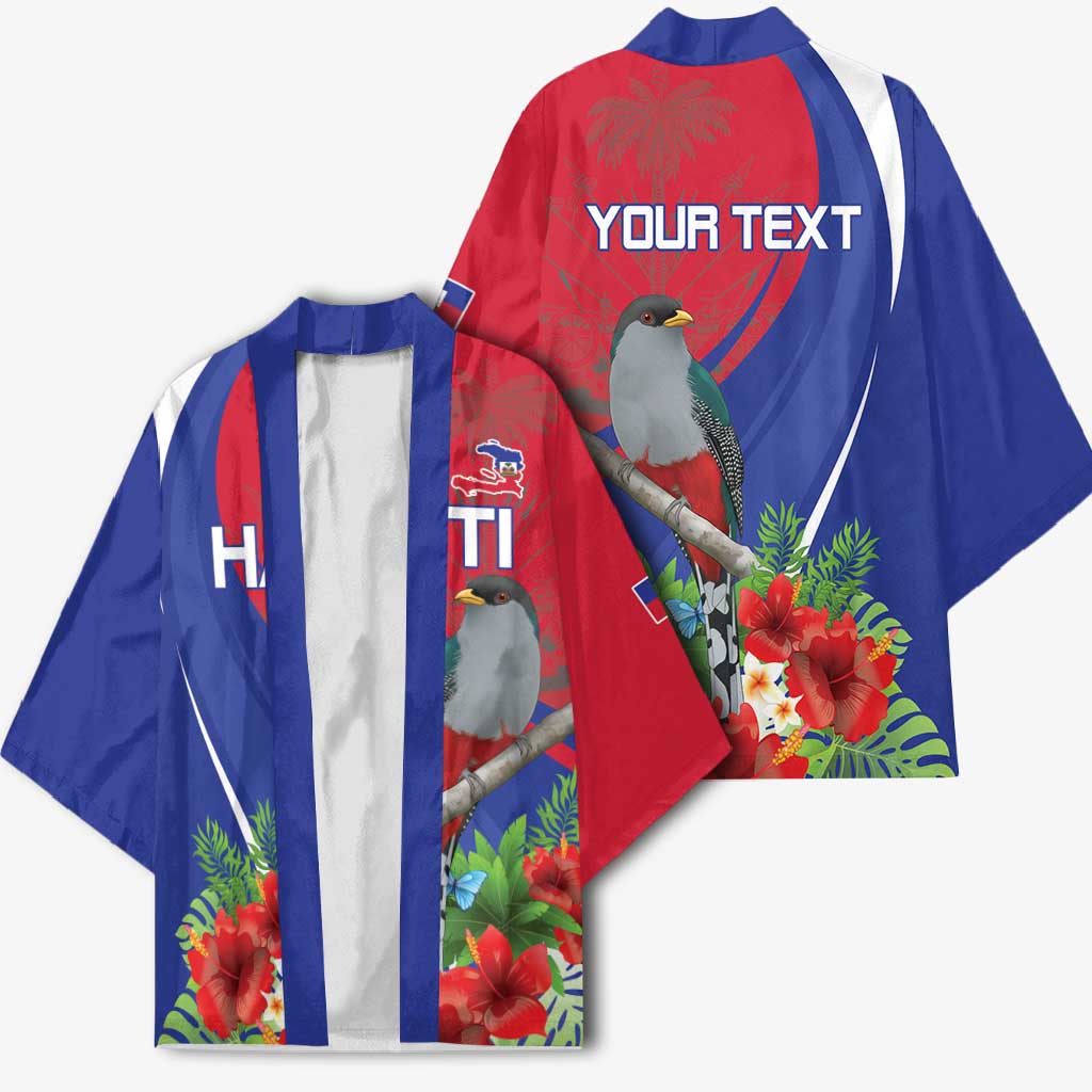 Personalized Afro-Haitians Kimono Hispaniolan Trogon Sporty Style