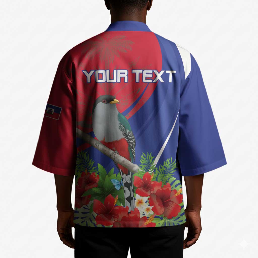 Personalized Afro-Haitians Kimono Hispaniolan Trogon Sporty Style