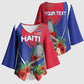 Personalized Afro-Haitians Kimono Sleeve Blouse Hispaniolan Trogon Sporty Style