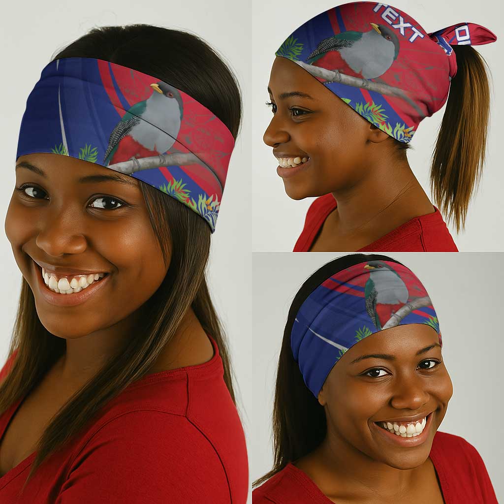 Personalized Afro-Haitians Neck Gaiter Hispaniolan Trogon Sporty Style - African Pride