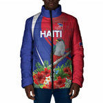 Personalized Afro-Haitians Padded Jacket Hispaniolan Trogon Sporty Style