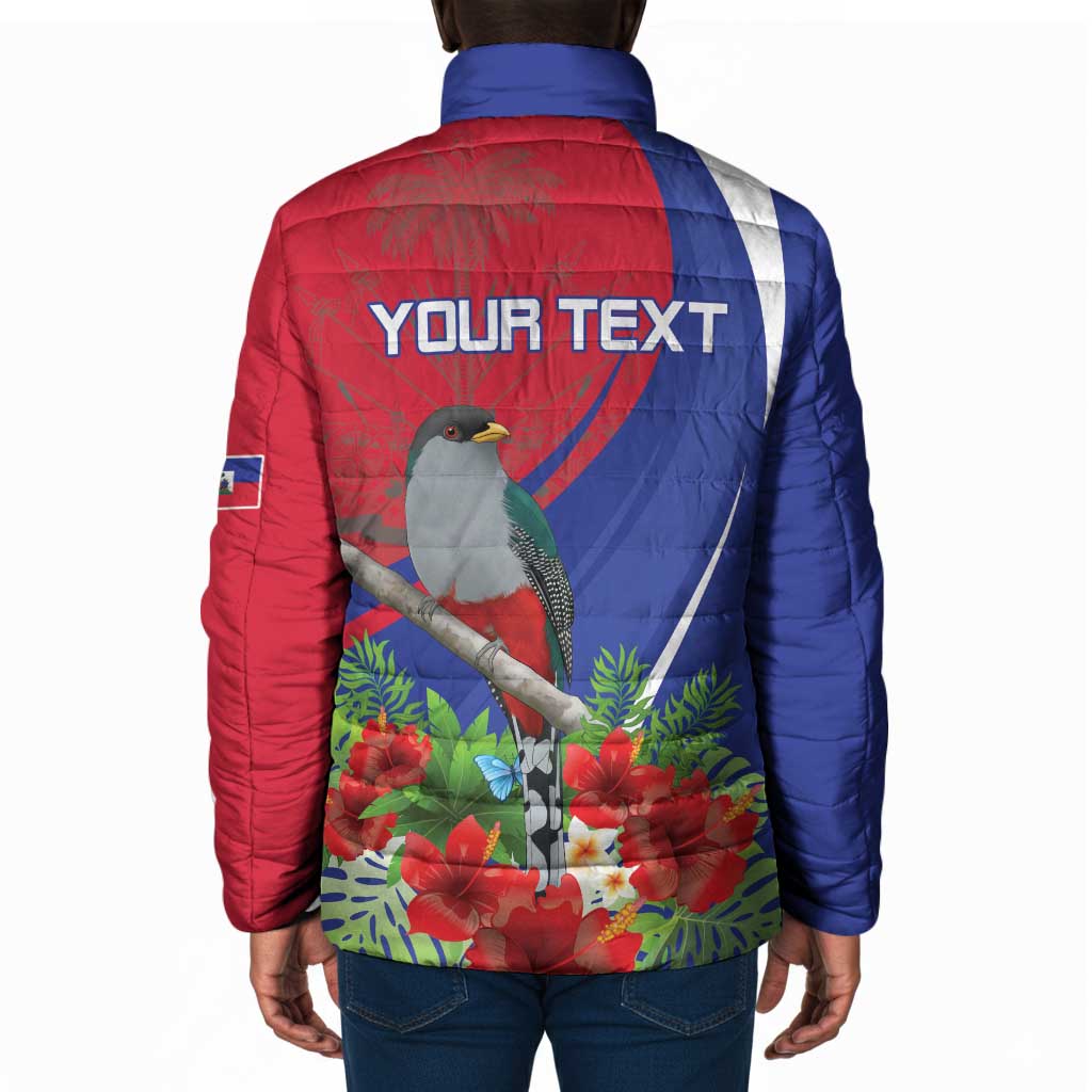 Personalized Afro-Haitians Padded Jacket Hispaniolan Trogon Sporty Style