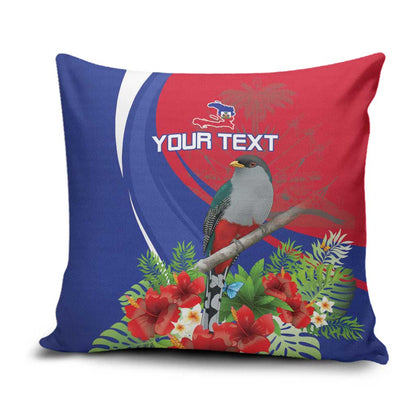 Personalized Afro-Haitians Pillow Cover Hispaniolan Trogon Sporty Style