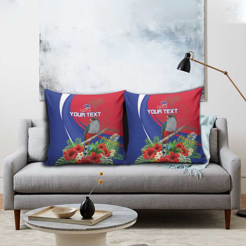 Personalized Afro-Haitians Pillow Cover Hispaniolan Trogon Sporty Style