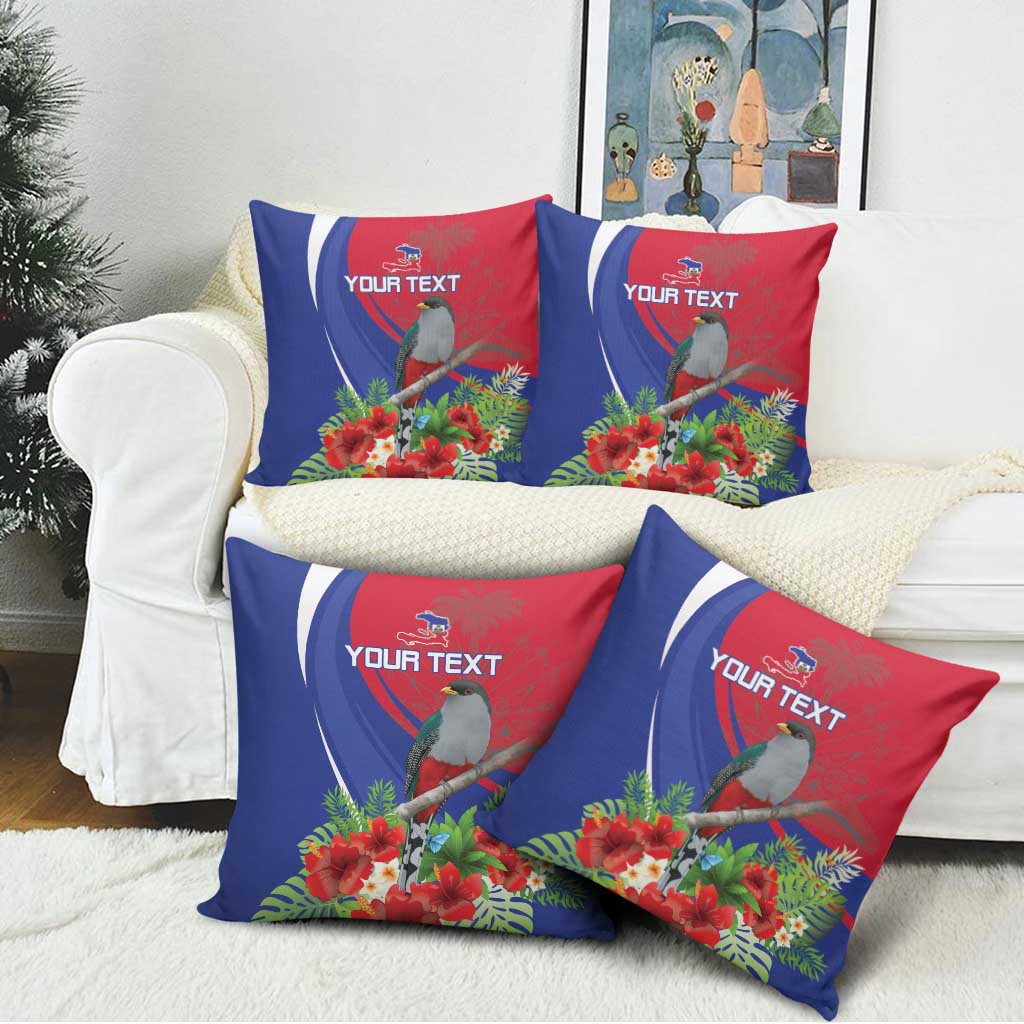 Personalized Afro-Haitians Pillow Cover Hispaniolan Trogon Sporty Style