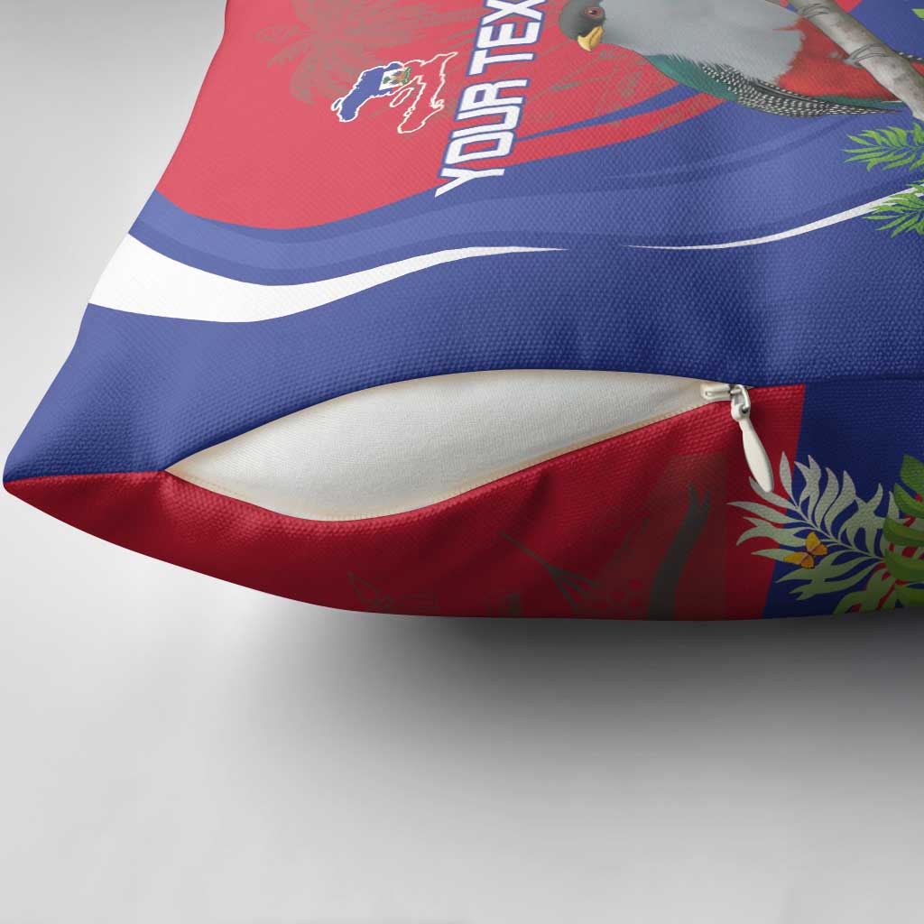 Personalized Afro-Haitians Pillow Cover Hispaniolan Trogon Sporty Style