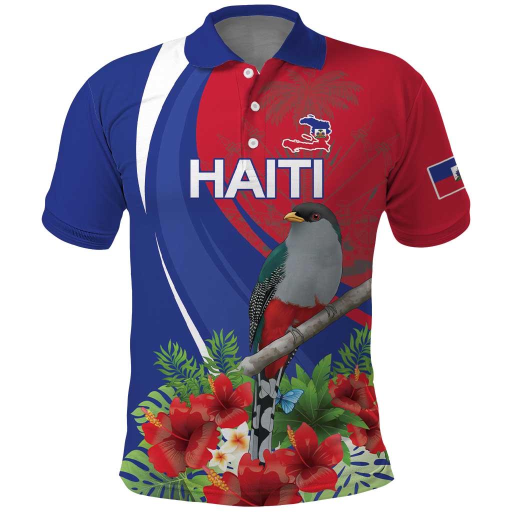 Personalized Afro-Haitians Polo Shirt Hispaniolan Trogon Sporty Style LT18
