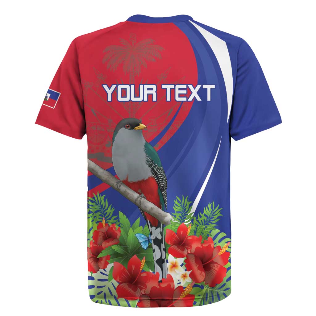 Personalized Afro-Haitians Rugby Jersey Hispaniolan Trogon Sporty Style LT18