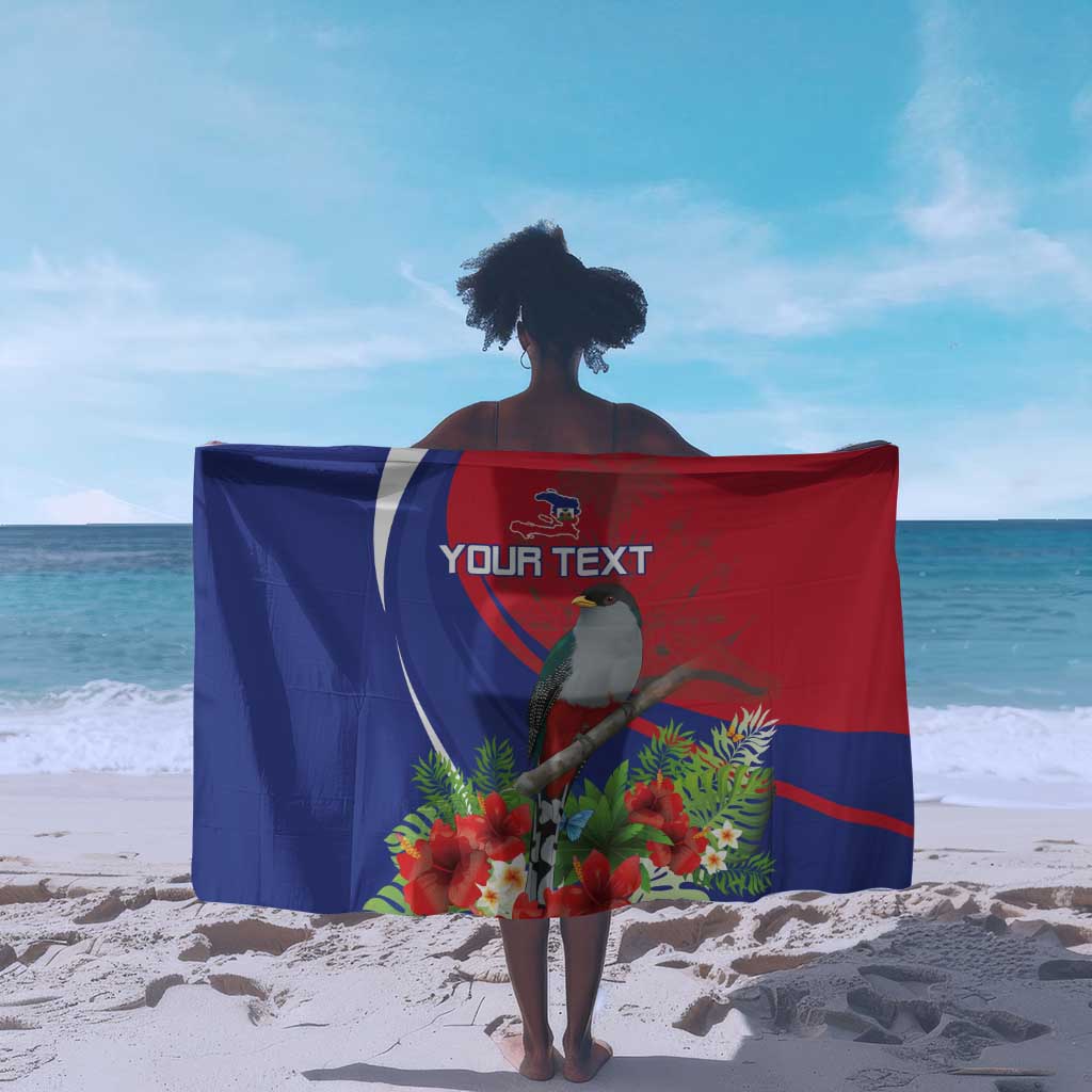 Personalized Afro-Haitians Sarong Hispaniolan Trogon Sporty Style - African Pride