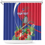 Personalized Afro-Haitians Shower Curtain Hispaniolan Trogon Sporty Style - African Pride
