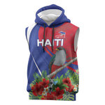 Personalized Afro-Haitians Sleeveless Hoodie Hispaniolan Trogon Sporty Style - African Pride