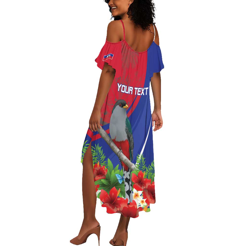 Personalized Afro-Haitians Summer Maxi Dress Hispaniolan Trogon Sporty Style LT18