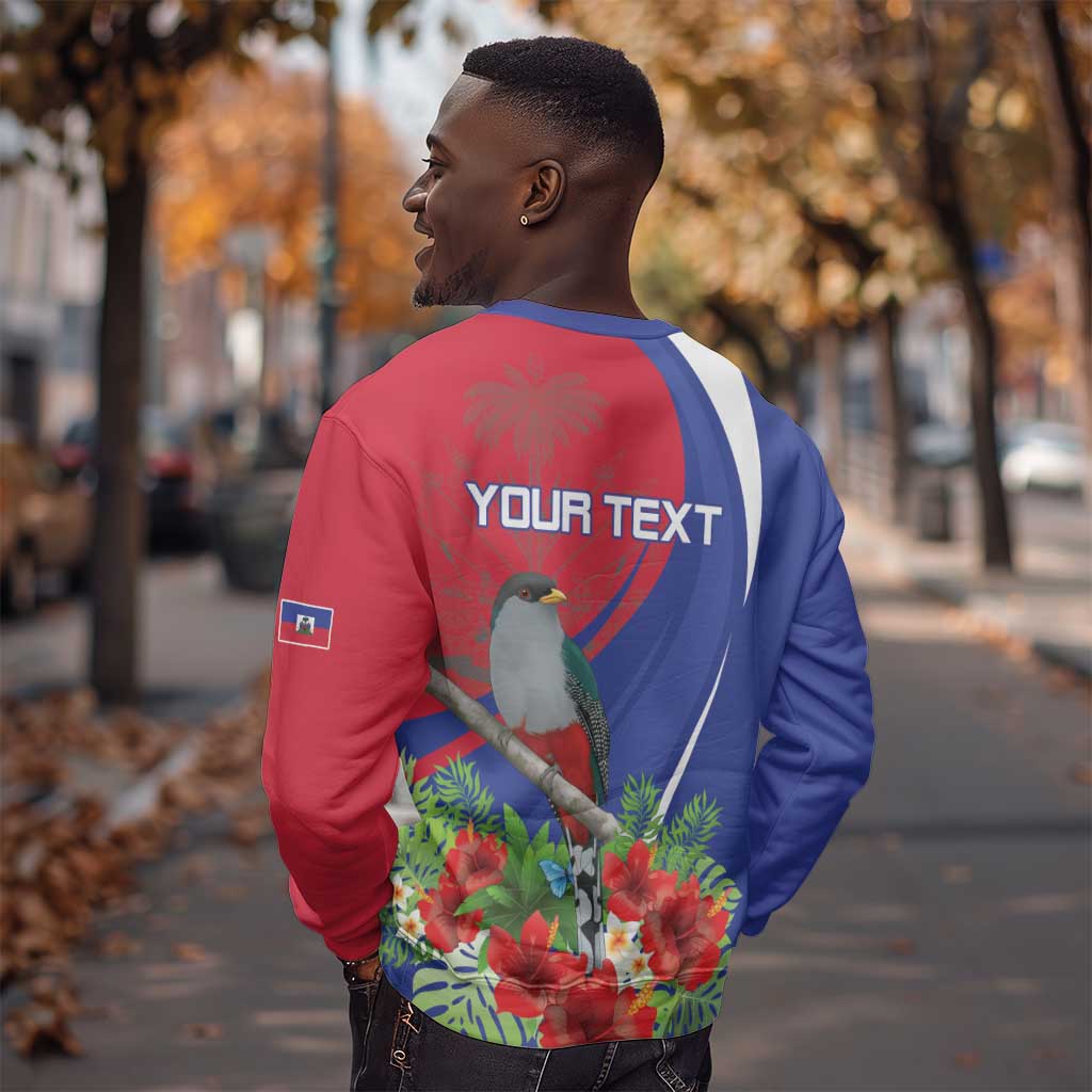 Personalized Afro-Haitians Sweatshirt Hispaniolan Trogon Sporty Style - African Pride