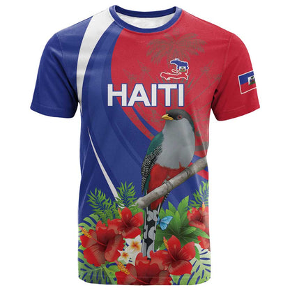 Personalized Afro-Haitians T shirt Hispaniolan Trogon Sporty Style LT18
