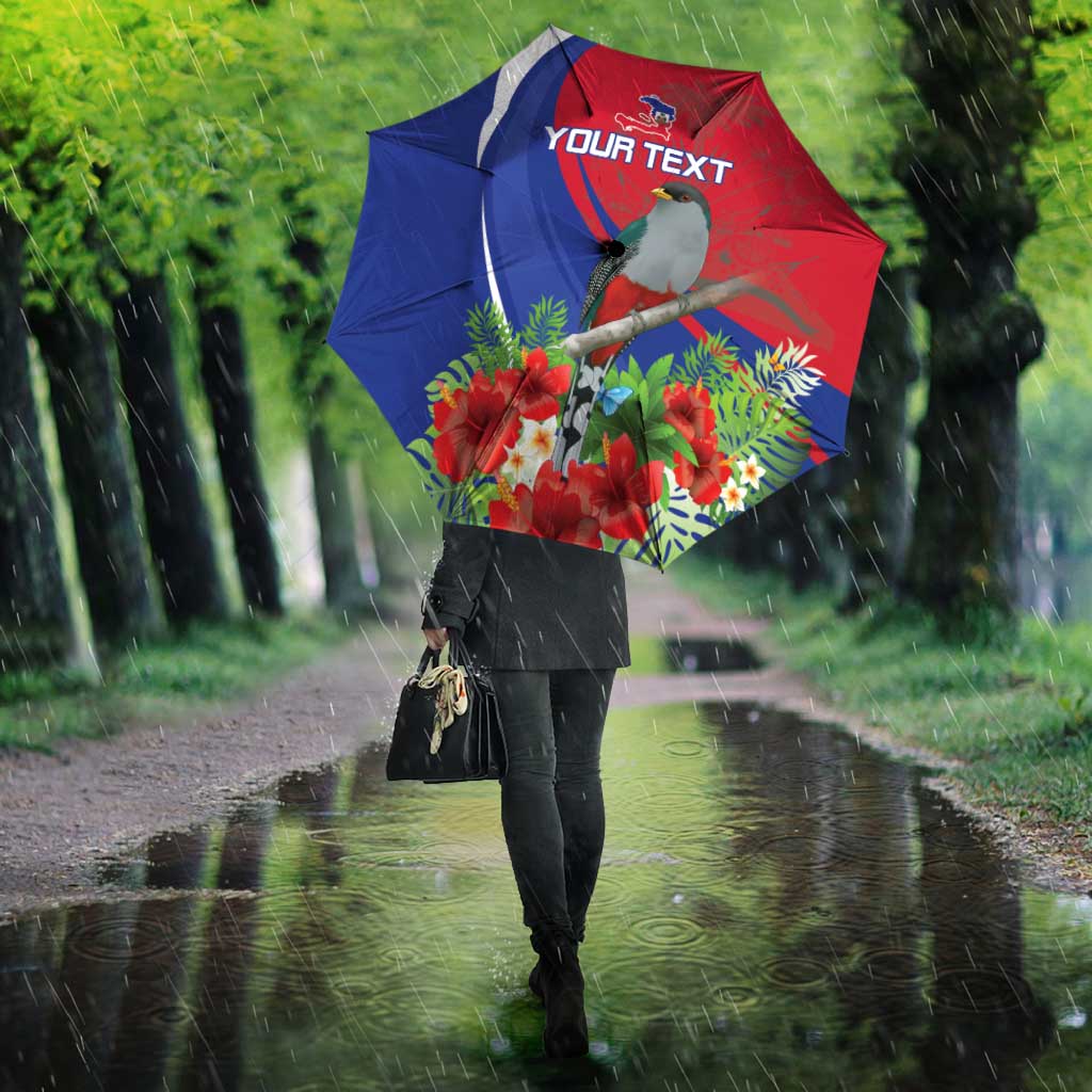 Personalized Afro-Haitians Umbrella Hispaniolan Trogon Sporty Style