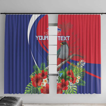 Personalized Afro-Haitians Window Curtain Hispaniolan Trogon Sporty Style - African Pride