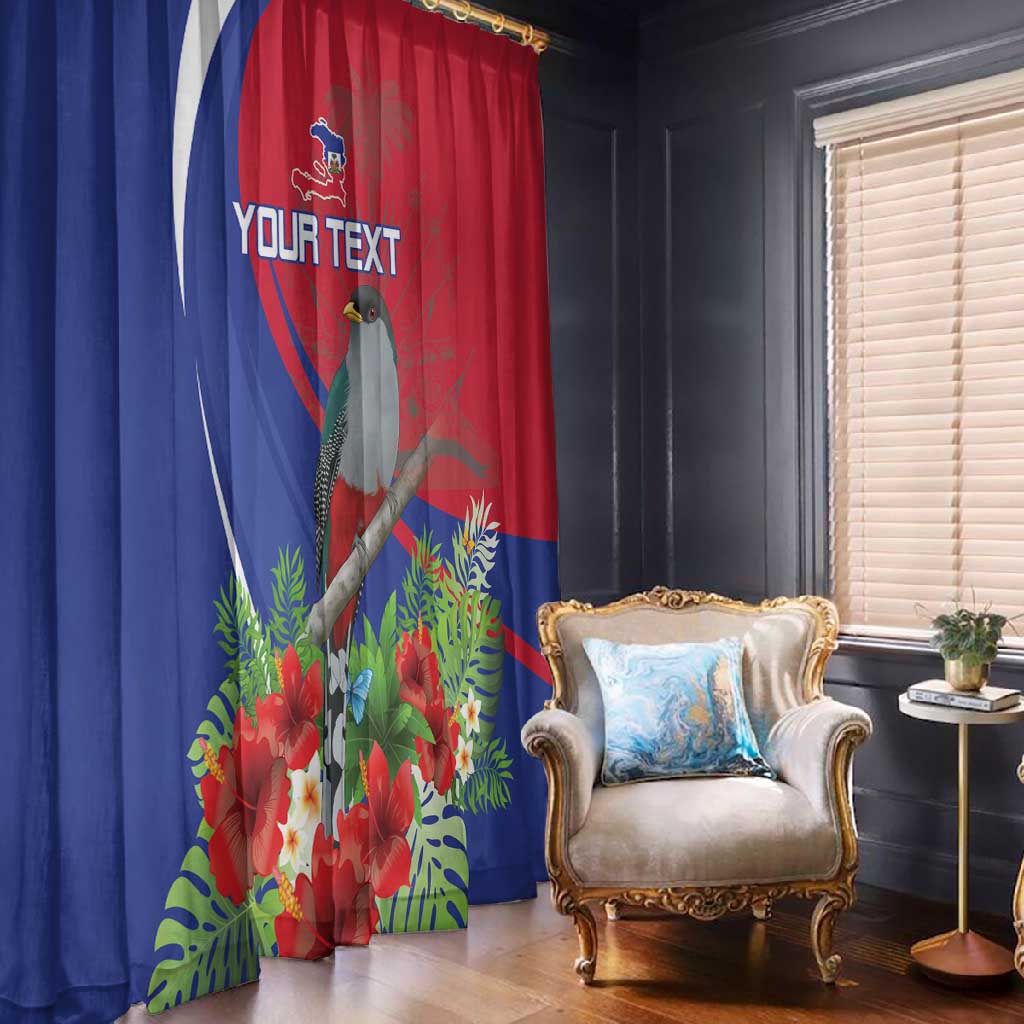 Personalized Afro-Haitians Window Curtain Hispaniolan Trogon Sporty Style - African Pride