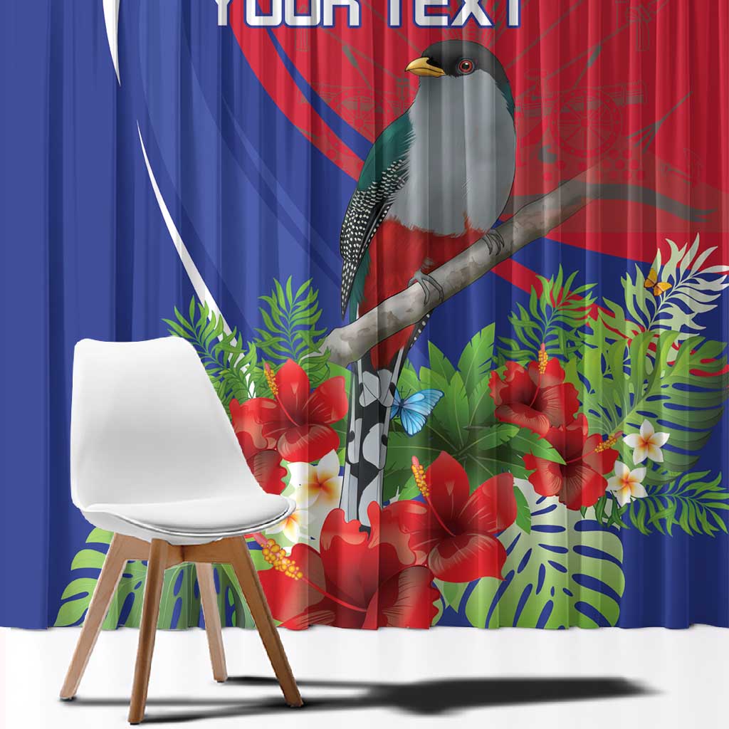 Personalized Afro-Haitians Window Curtain Hispaniolan Trogon Sporty Style - African Pride