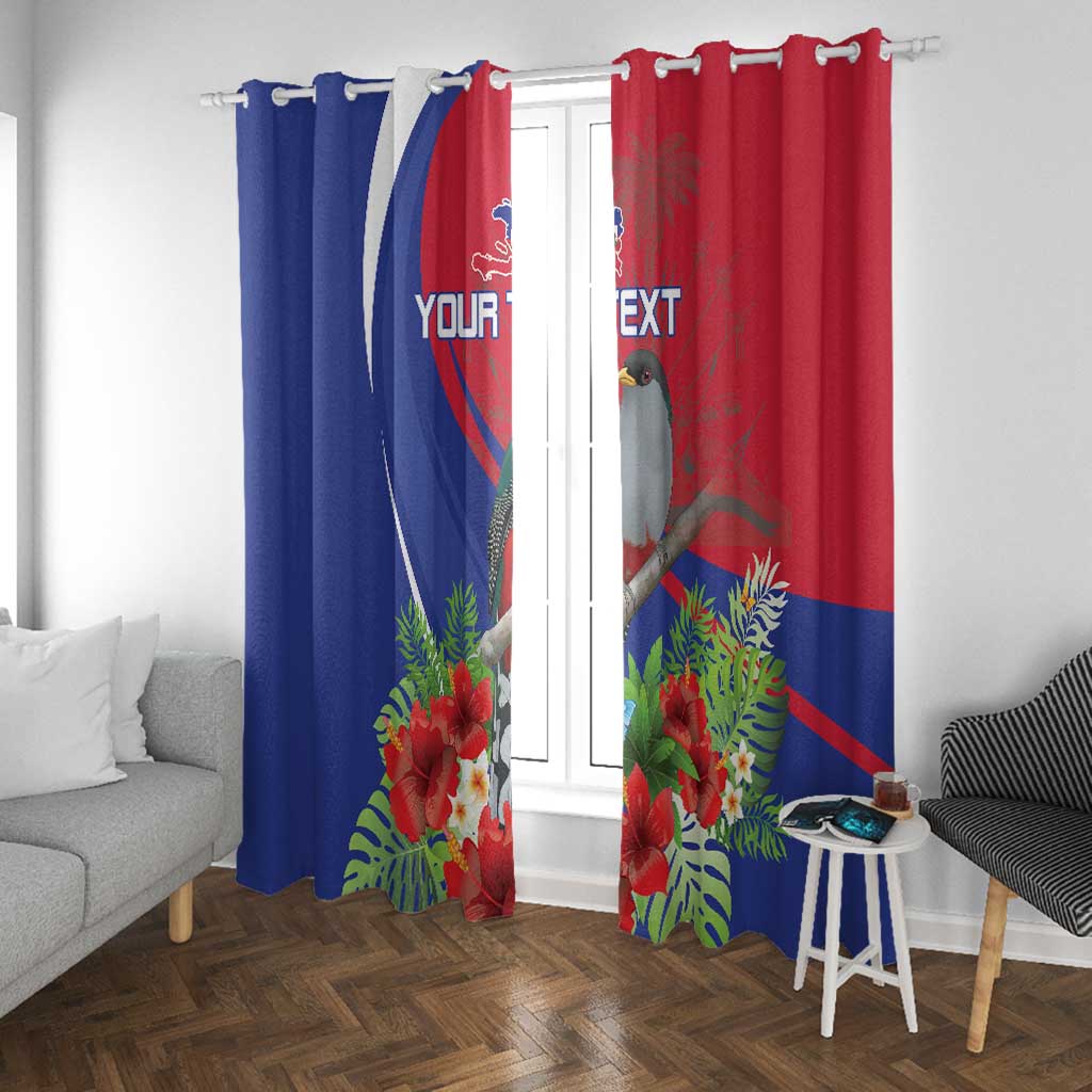 Personalized Afro-Haitians Window Curtain Hispaniolan Trogon Sporty Style - African Pride