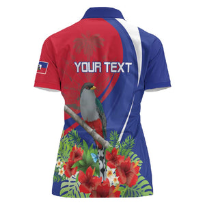 Personalized Afro-Haitians Women Polo Shirt Hispaniolan Trogon Sporty Style LT18