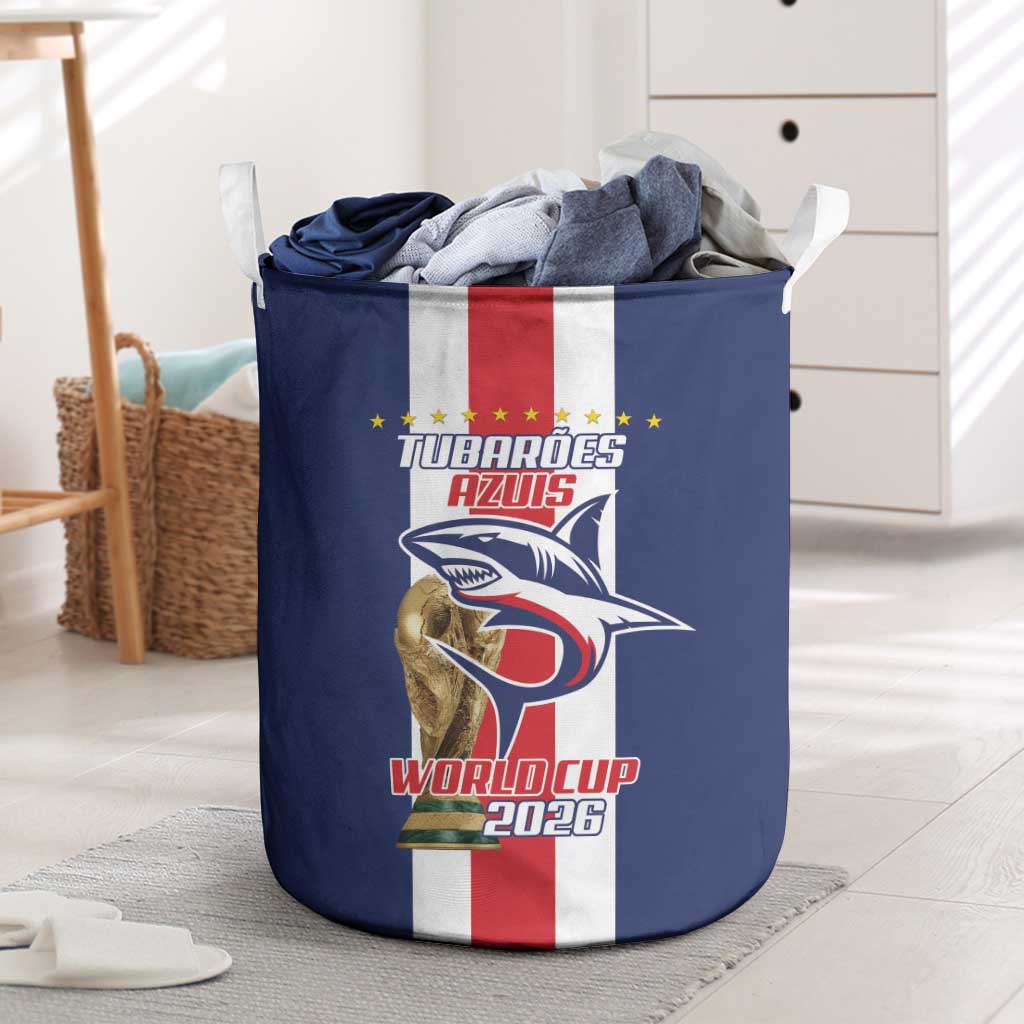 Cape Verde Football 2026 Laundry Basket Tubaroes Azuis Go Champion - African Pride