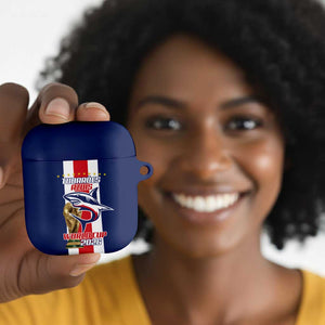Cape Verde Football 2026 AirPods Case Tubaroes Azuis Go Champion