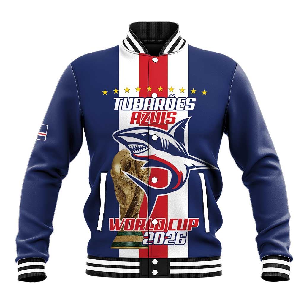 Cape Verde Football 2026 Baseball Jacket Tubaroes Azuis Go Champion - African Pride