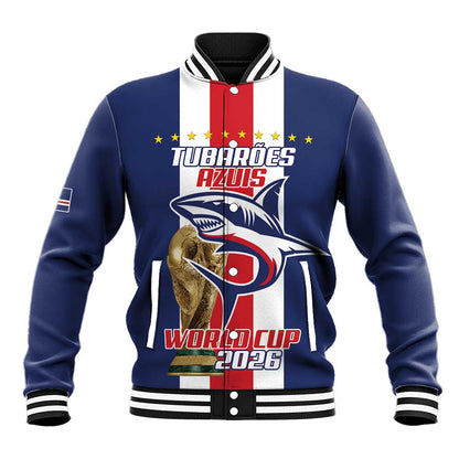 Cape Verde Football 2026 Baseball Jacket Tubaroes Azuis Go Champion - African Pride