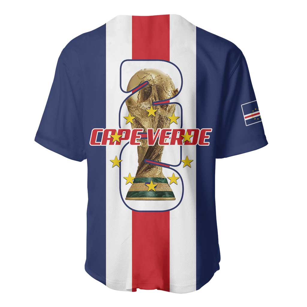 Cape Verde Football 2026 Baseball Jersey Tubaroes Azuis Go Champion LT18