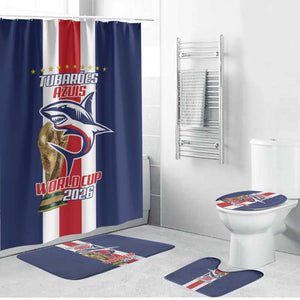 Cape Verde Football 2026 Bathroom Set Tubaroes Azuis Go Champion