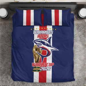Cape Verde Football 2026 Bedding Set Tubaroes Azuis Go Champion - African Pride