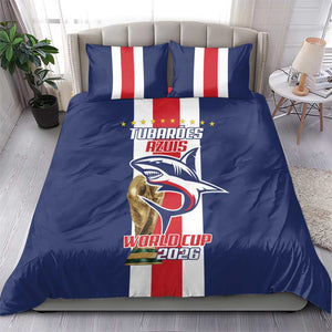 Cape Verde Football 2026 Bedding Set Tubaroes Azuis Go Champion - African Pride