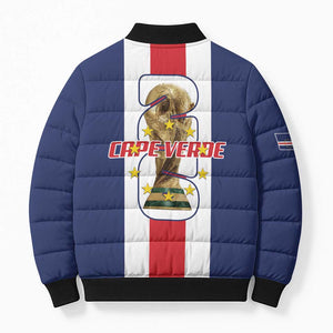 Cape Verde Football 2026 Bomber Puffer Jacket Tubaroes Azuis Go Champion