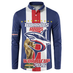 Cape Verde Football 2026 Button Sweatshirt Tubaroes Azuis Go Champion