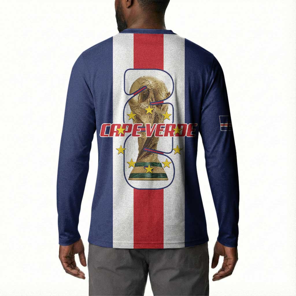 Cape Verde Football 2026 Button Sweatshirt Tubaroes Azuis Go Champion