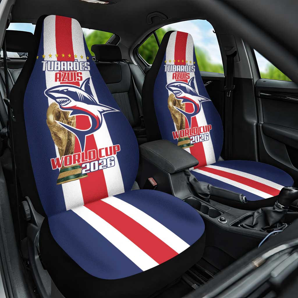 Cape Verde Football 2026 Car Seat Cover Tubaroes Azuis Go Champion - African Pride